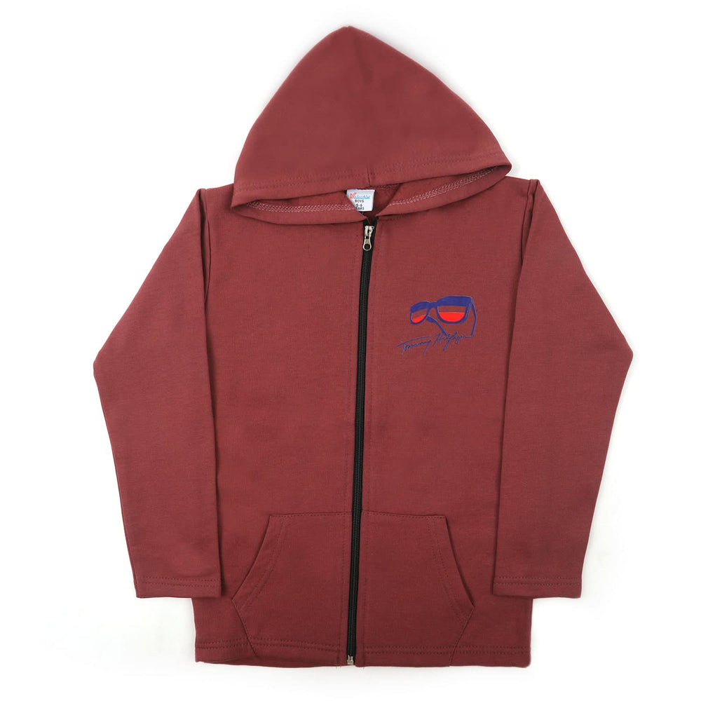 Boys Full Sleeves Hoodie - Rust, Boys Hoodies & Sweat Shirts, Chase Value, Chase Value
