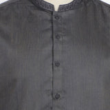 Men's Slim Fit Embroidered Kurta - Charcoal, Men's Kurtas, Chase Value, Chase Value