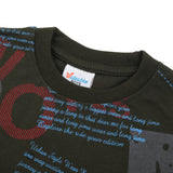 Boys Full Sleeves T-Shirt - Olive, Boys T-Shirts, Chase Value, Chase Value