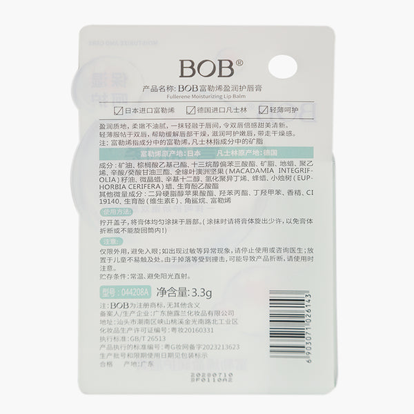 Bob Moisturizing & Care Lip Balm - Light Green, Lip Gloss & Balm, BOB, Chase Value