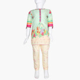 Girls Shalwar Suit 2Pcs - Light Green, Girls Shalwar Kameez, Chase Value, Chase Value
