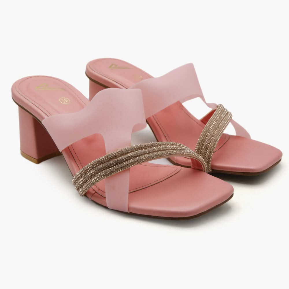 Women's Heel Slipper - Pink, Women Slippers, Chase Value, Chase Value
