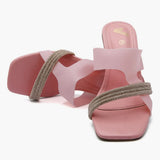 Women's Heel Slipper - Pink, Women Slippers, Chase Value, Chase Value