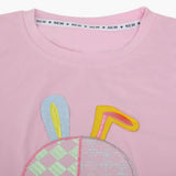 Girls Half Sleeves T-Shirt - Baby Pink, Girls T-Shirts, Chase Value, Chase Value