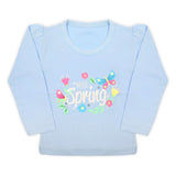 Girls Full Sleeves T-Shirt - Light Blue, Girls T-Shirts, Chase Value, Chase Value