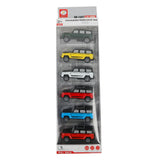 Racing Friction Metal Car Pack of 5 - Multi Color, Non-Remote Control, Chase Value, Chase Value