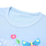 Girls Full Sleeves T-Shirt - Light Blue, Girls T-Shirts, Chase Value, Chase Value