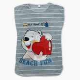 Women's Long Nighty T-Shirt - Grey, Women Night Suit, Chase Value, Chase Value