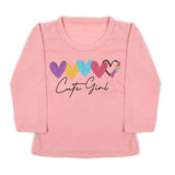 Girls Full Sleeves T-Shirt - Tea Pink, Girls T-Shirts, Chase Value, Chase Value