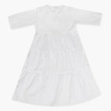 Girls Printed Frock Half Sleeves - White, Girls Frocks, Chase Value, Chase Value