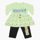 Girls Half Sleeves Suit - Green, Girls Suits, Chase Value, Chase Value