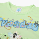 Girls Half Sleeves Suit - Green, Girls Suits, Chase Value, Chase Value