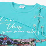 Girls Half Sleeves Suit - Ferozi, Girls Suits, Chase Value, Chase Value