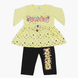 Girls Half Sleeves Suit - Yellow, Girls Suits, Chase Value, Chase Value