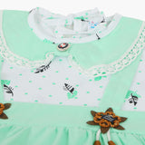 Girls Half Sleeves Suit - Green, Girls Suits, Chase Value, Chase Value