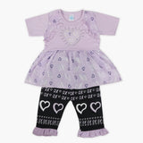 Girls Half Sleeves Suit - Light Purple, Girls Suits, Chase Value, Chase Value