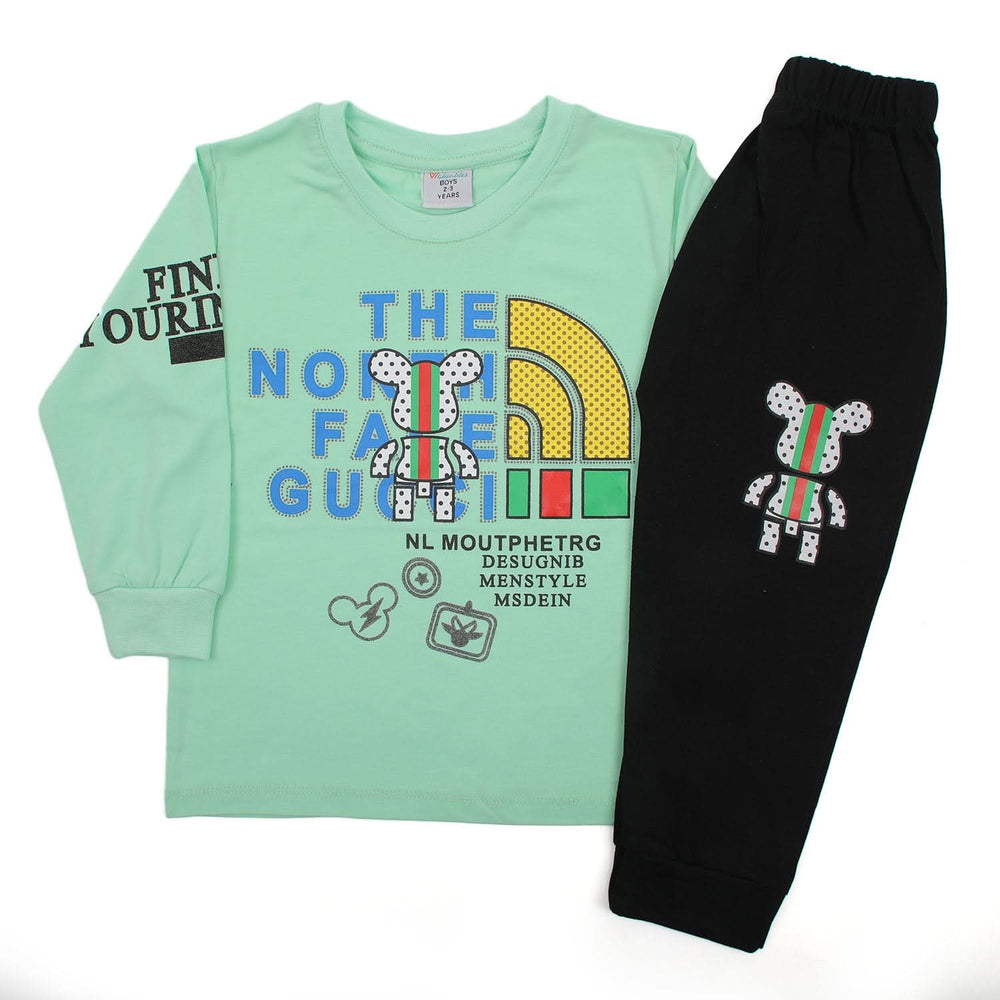 Boys Full Sleeves Trouser Suit - Light Green, Boys Sets & Suits, Chase Value, Chase Value
