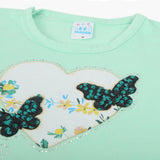 Girls Half Sleeves Suit - Green, Girls Suits, Chase Value, Chase Value