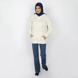 Women's Full Sleeves Hoodie Jacket - Off White, Women Sweatshirts & Hoodies, Chase Value, Chase Value