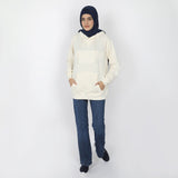 Women's Full Sleeves Hoodie Jacket - Off White, Women Sweatshirts & Hoodies, Chase Value, Chase Value