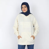 Women's Full Sleeves Hoodie Jacket - Off White, Women Sweatshirts & Hoodies, Chase Value, Chase Value