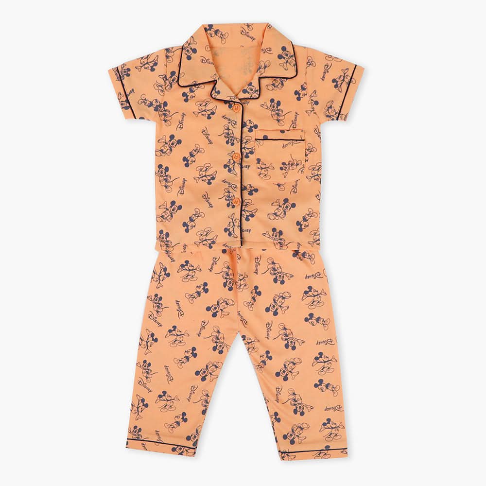 Girls Night Suit - Orange, Girls Suits, Chase Value, Chase Value