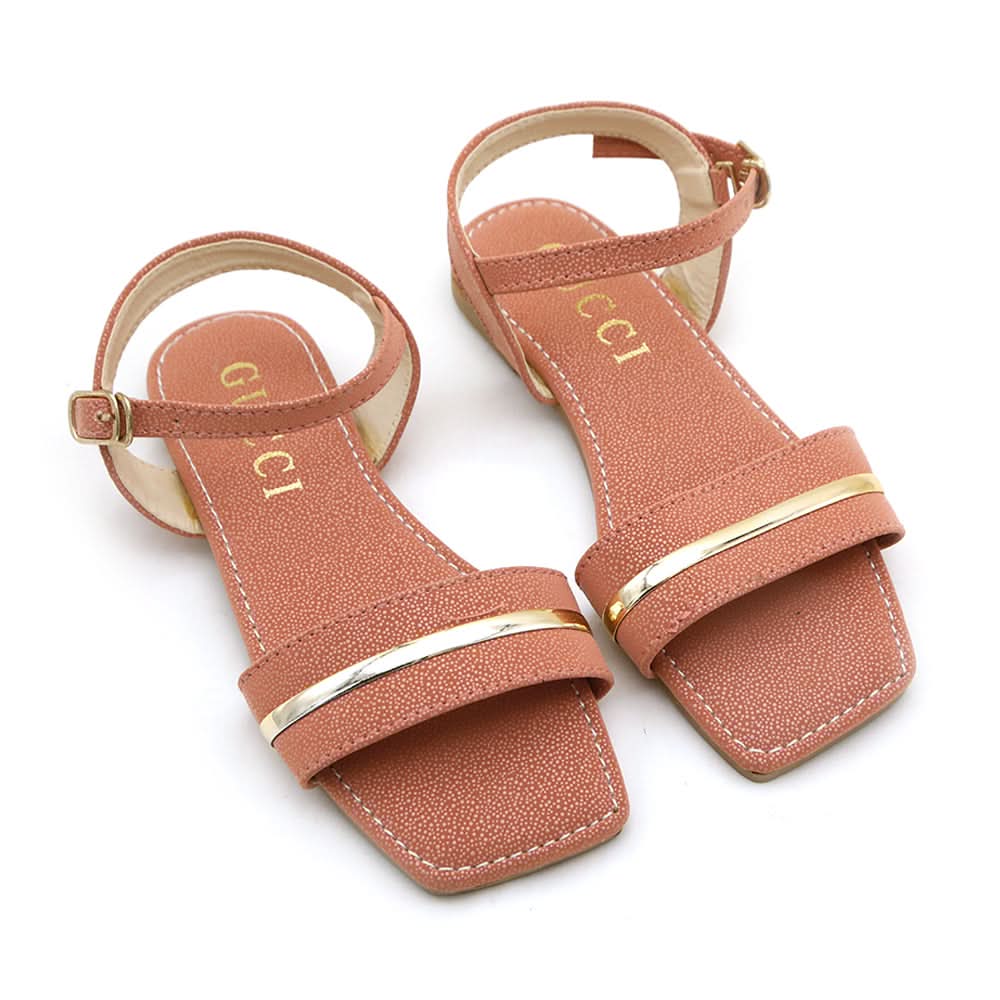 Girls Sandal - Peach, Girls Sandals, Chase Value, Chase Value
