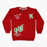 Boys Sweat Shirt - Maroon, Boys Hoodies & Sweat Shirts, Chase Value, Chase Value