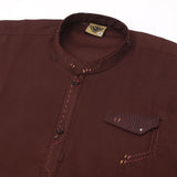 Boys Fancy Shalwar suit - Dark Brown, Boys Shalwar Kameez, Chase Value, Chase Value