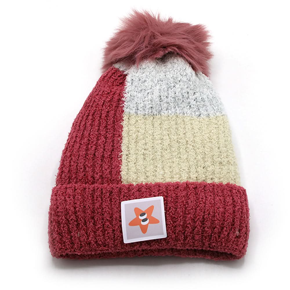 Kids Woollen Cap - Dark Pink, Girls Caps & Hats, Chase Value, Chase Value