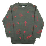 Boys Full Sleeves SweatShirt - Olive, Boys Hoodies & Sweat Shirts, Chase Value, Chase Value
