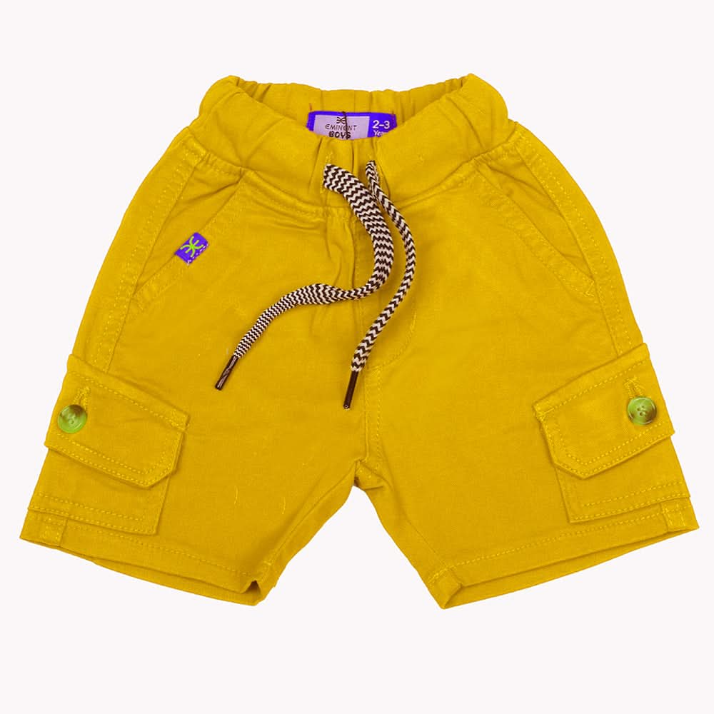 Boys Cotton Shorts - Yellow, Boys Shorts, Chase Value, Chase Value