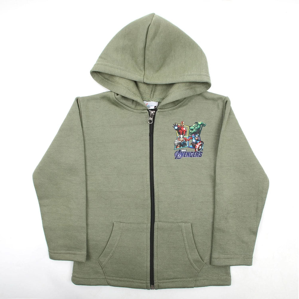 Boys Full Sleeves Hoodie - Olive, Boys Hoodies & Sweat Shirts, Chase Value, Chase Value