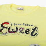 Newborn Girls Half Sleeves Suit - Yellow, Newborn Girls Sets & Suits, Chase Value, Chase Value