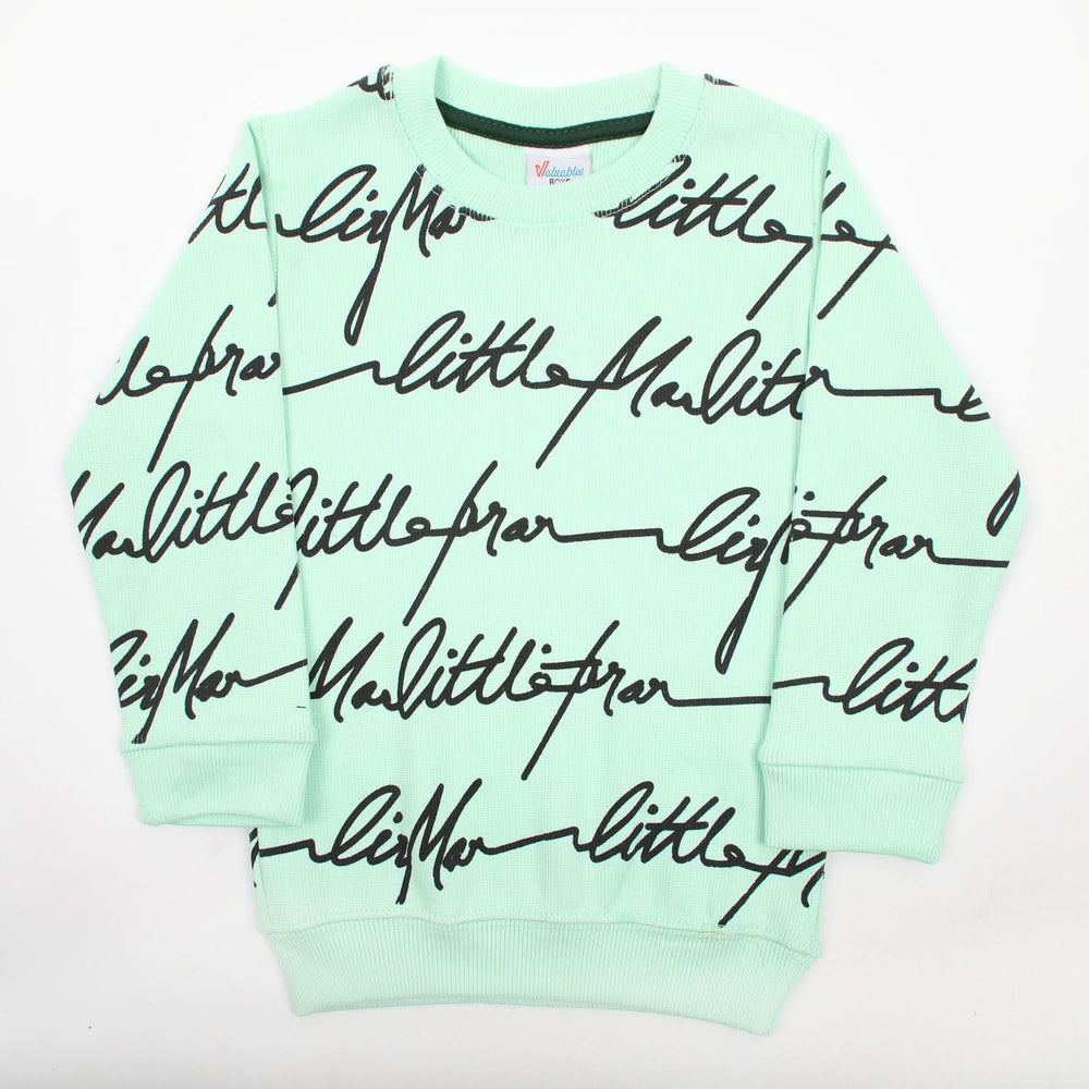Boys Full Sleeves SweatShirt - Light Green, Boys Hoodies & Sweat Shirts, Chase Value, Chase Value
