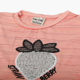 Newborn Girls Half Sleeves Suit - Peach, Newborn Girls Sets & Suits, Chase Value, Chase Value