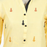 Girls Teens Embroidered Stitched 2Pcs Shalwar Suit - Yellow, Women Shalwar Suits, Chase Value, Chase Value
