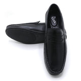 Valuable Casual Loafer Shoes D-1023/M321 - Black, Men's Casual Shoes, Chase Value, Chase Value