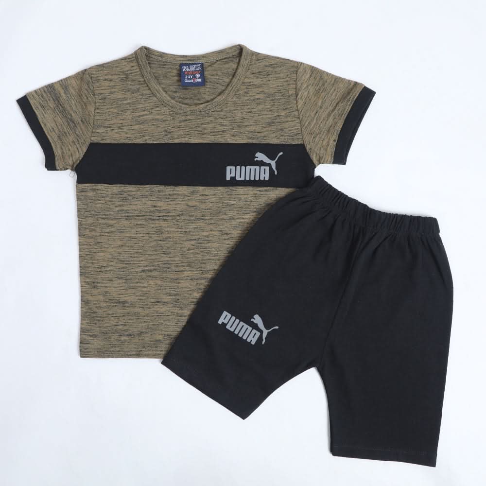 Boys Half Sleeves Suit - Brown, Boys Sets & Suits, Chase Value, Chase Value