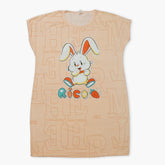 Women's Long Nighty T-Shirt - Peach, Women Night Suit, Chase Value, Chase Value