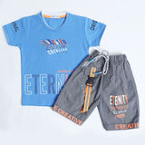 Boys Half Sleeves Suit - Blue, Boys Sets & Suits, Chase Value, Chase Value