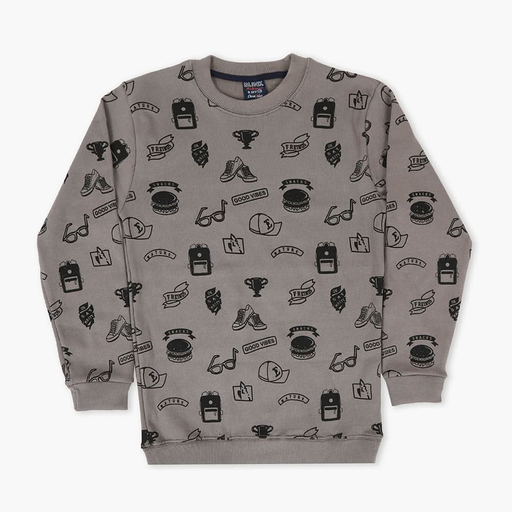 Boys Sweatshirt - Dark Grey, Boys Hoodies & Sweat Shirts, Chase Value, Chase Value