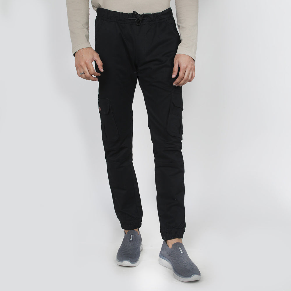 Men's Cotton Cargo Pant - Black, Men's Casual Pants & Jeans, Chase Value, Chase Value