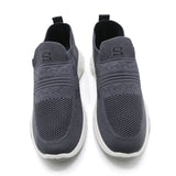 Men's Breathable Mesh Walking Skechers - Grey, Men's Casual Shoes, Chase Value, Chase Value