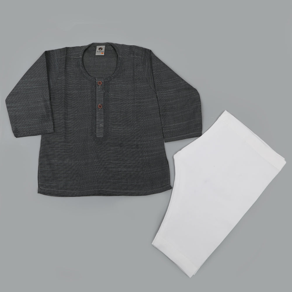 Newborn Boys Shalwar Suit - Charcoal, Newborn Boys Shalwar Suits, Chase Value, Chase Value