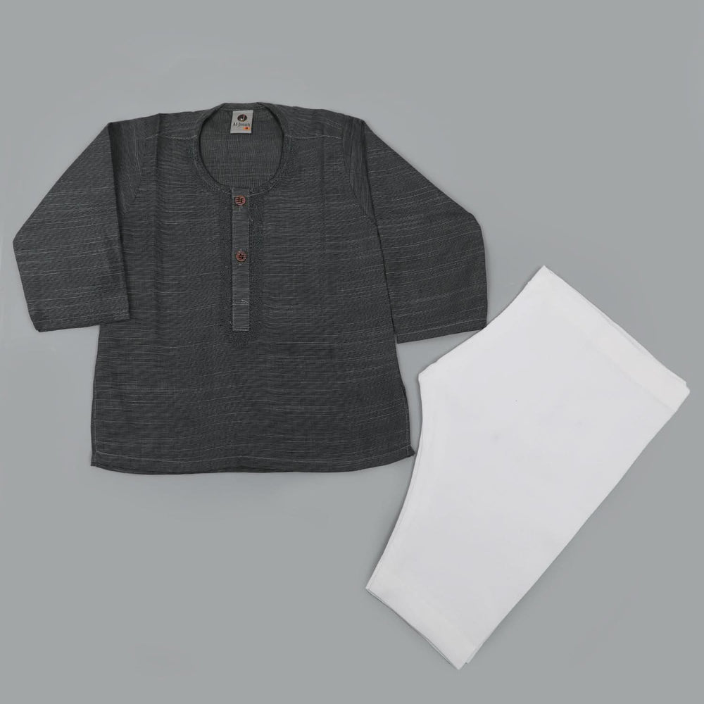 Newborn Boys Shalwar Suit - Charcoal, Newborn Boys Shalwar Suits, Chase Value, Chase Value