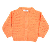 Newborn Girls Full Sleeves Sweater - Peach, Newborn Girls Winterwear, Chase Value, Chase Value