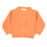 Newborn Girls Full Sleeves Sweater - Peach, Newborn Girls Winterwear, Chase Value, Chase Value