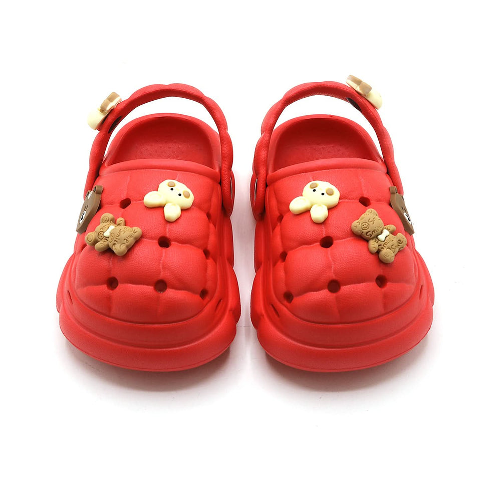 Girls Clogs Sandal - Red, Girls Sandals, Chase Value, Chase Value