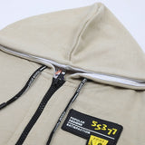 Boys Full Sleeves Zipper Hoodie - Fawn, Boys Hoodies & Sweat Shirts, Chase Value, Chase Value